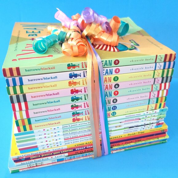IVY & BEAN JUNIE B. JONES AMELIA BEDELIA LOT OF 22 GIRLS BOOKS I CAN READ, - Picture 1 of 11